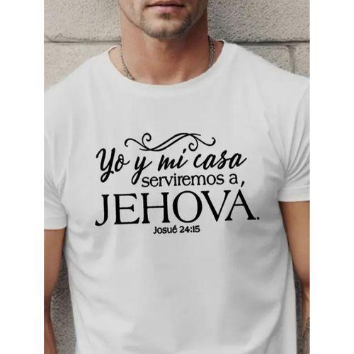 Erkek Jehova Baskılı Süprem T-shirt