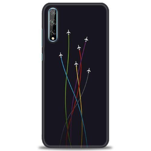 Huawei P Smart S Kılıf HD Baskılı Kılıf - Uçaklar + Tam Ekran Koruyucu
