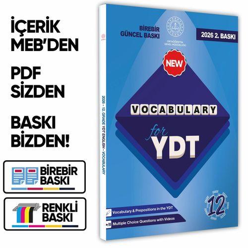 2026 YDT MEBİ İngilizce 12 Sınıf Vocabulary Kelime Bilgisi Soru Bankası Kitabı Çözümlü BASKI ÜCRETİ