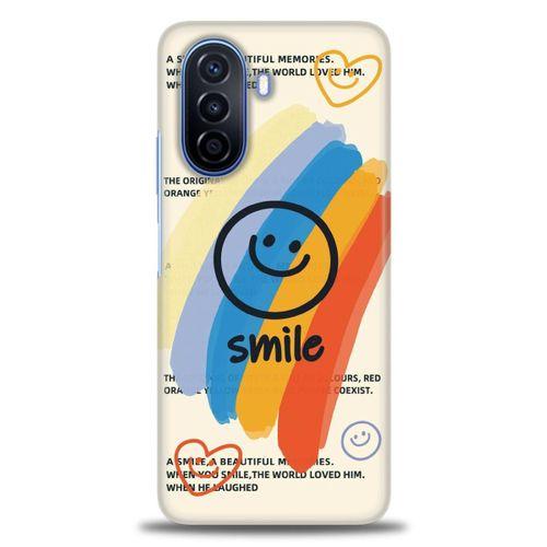 Huawei Nova Y70 Kılıf HD Baskılı Kılıf - Smile + Tam Ekran Koruyucu
