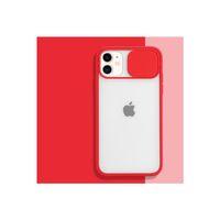 Iphone 11 Kamera Lens Koruma Kapaklı Kırmızı Telefon Kılıfı