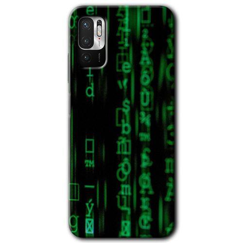 Poco M3 Pro Kılıf HD Desen Baskılı Arka Kapak - Matrix