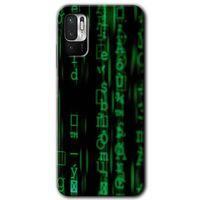 Poco M3 Pro Kılıf HD Desen Baskılı Arka Kapak - Matrix