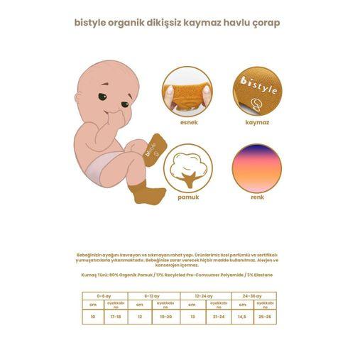 Bistyle 2'Li Havlu Soket Kaymaz Çorap 10504 Nil Ekru