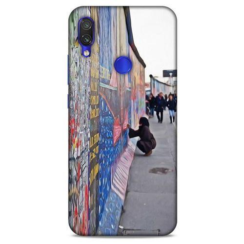 Xiaomi Redmi Note 7 Kılıf Almanya (40) Fit Silikon Kılıf Berlin Duvarı