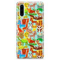 Huawei P30 Kılıf Şirin Hayvanlar Arka Kapak Koruma Desenli Full Koruyucu