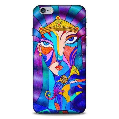 Lopard Apple Iphone 6S Plus Uyumlu Kılıf Sürreal Yüzler ♀ (49) Ultra Silikon Kılıf Baskılı