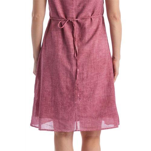 Kolsuz Gül Kurusu Papatya Nakışlı Cepli Kısa Poplin Elbise