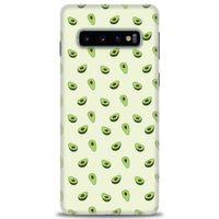 Samsung Galaxy S10 Kılıf HD Baskılı Kılıf - Minik Avakadolar + Tam Ekran Koruyucu