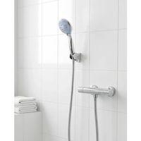 4 Kademeli Mavi Duş Seti El Duşu Başlığı Spiral Hortum Ve Duvar Askısı