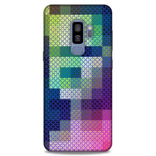 Lopard Samsung Galaxy S9 Plus Uyumlu Kılıf PiXel (16) Kalın Kılıf Kare