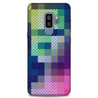 Lopard Samsung Galaxy S9 Plus Uyumlu Kılıf PiXel (16) Kalın Kılıf Kare