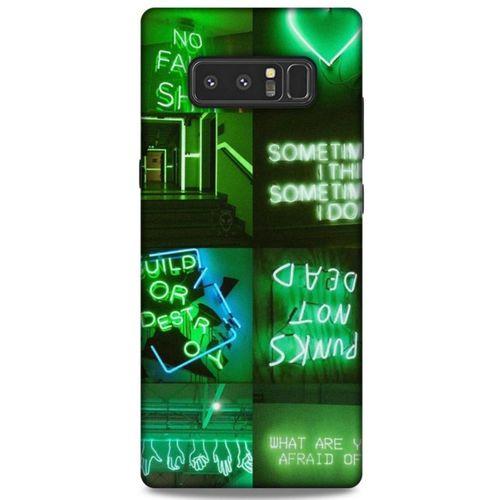 Samsung Galaxy Note 8 Uyumlu Kılıf Yeşil Delisi (34) Slim Armor Kılıf Pastel yeşil