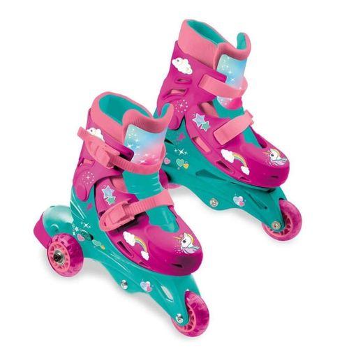 Unicorn Desenli Inline 3 Tekerlekli Paten