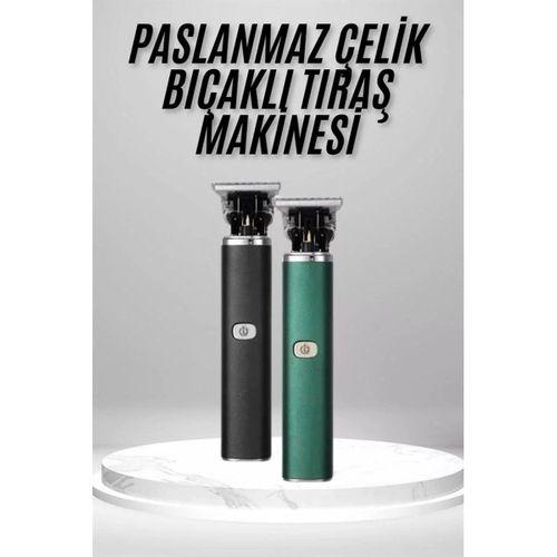 Tıraş Makinesi Profesyonel Paslanmaz Çelik T-bıçak Saç Sakal Ense Vücut