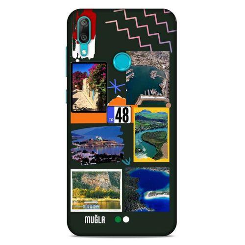 Lopard Huawei Y7 Prime 2019 Uyumlu Kılıf Şehirli ※ (48) Muğla Bumper Kılıf
