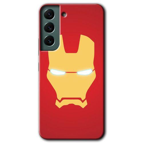 Potkal Hediye Fabrikası Samsung Galaxy S22 Plus HD Baskılı Kılıf + 9D Tam Ekran Koruyucu - İronMan