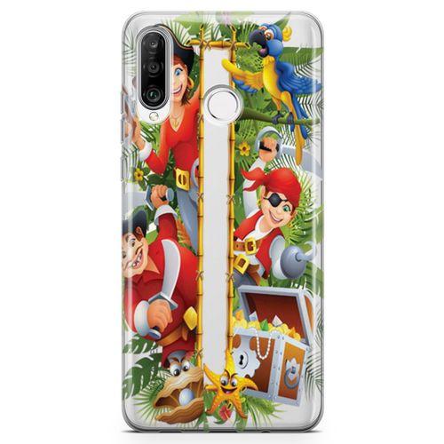 Huawei Nova 4e Kılıf Karayip Korsanları Arka Kapak Koruma Desenli Full Koruyucu