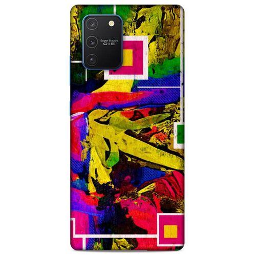 Lopard Samsung Galaxy S10 Lite Uyumlu Kılıf Soyut Sanat (48) Desenli Bumper Kılıf