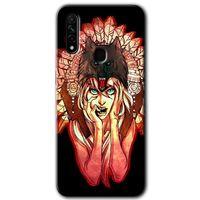 Oppo A31 Kılıf HD Desen Baskılı Arka Kapak - Kurt Kız