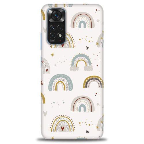 Xiaomi Redmi Note 11 Kılıf HD Baskılı Kılıf - Gökkuşağı + Tam Ekran Koruyucu
