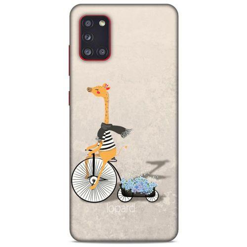 Samsung Galaxy A31 Kılıf FunnyMaX (17) Tasarım Kılıf Bej Zürafa