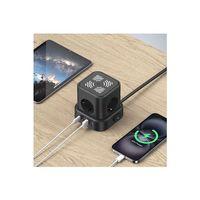 4lü Akım Korumalı Priz Gece Lambalı 2xusb 2xtype-c Çıkış Yüksek Gerilim Koruma Çoklu Priz Çoğaltıcı