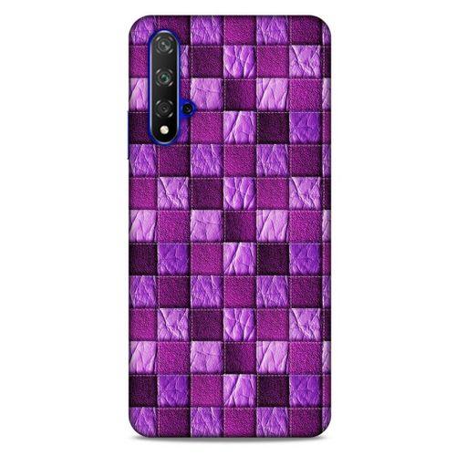 Huawei P Smart S Y8P Kılıf Patchwork (5) Koruma Kabı Fuşya