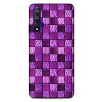 Huawei P Smart S Y8P Kılıf Patchwork (5) Koruma Kabı Fuşya