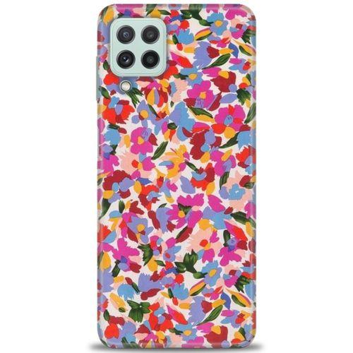 Samsung Galaxy M22 Kılıf HD Baskılı Kılıf - Renkli Baskı + Tam Ekran Koruyucu