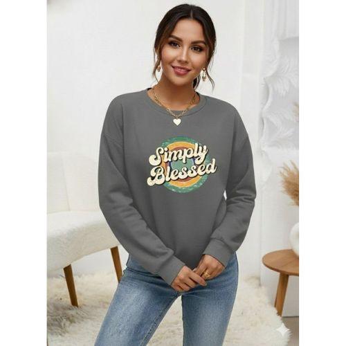 Kadın Uzun Kollu Bisiklet Yaka Viskon Iki Iplik Bluz