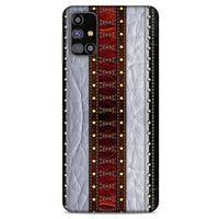 Samsung Galaxy M31s Kılıf Patchwork (11) Tam Koruma Siyah Gri