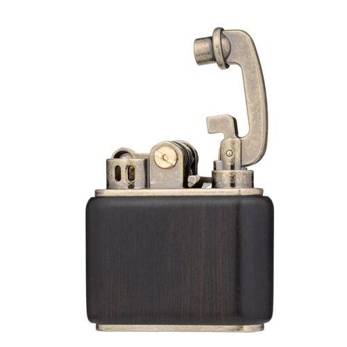 Honest Vintage Benzinli Ahşap Çakmak Siyah