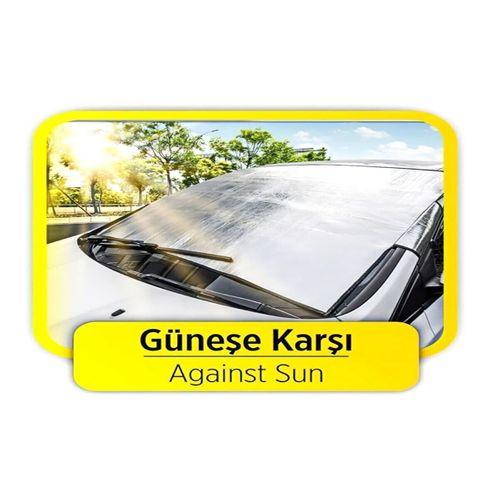 Araç Buzlanma Önleyici Örtü Branda Buz Kar Güneş Koruyucu 4 Katmanlı Güçlü Koruma