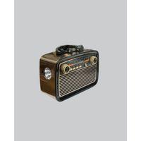 Ahşap Dokulu Bluetooth Müzik Kutusu – Vintage LED Tasarımıyla Modern Ses Deneyimi