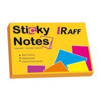 RAFF NEON TURUNCU  YAPIŞKANLI NOT KAĞIDI ( 75 mm x 50 mm)