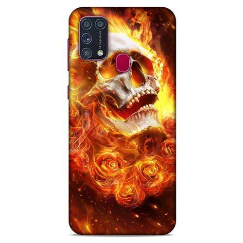 Samsung Galaxy M31 Uyumlu Kılıf Motorsiklet (19) Kılıfları Kurukafa