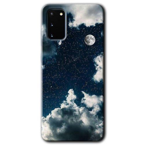 Galaxy S20 Kılıf HD Desen Baskılı Arka Kapak - Gece Gökyüzü + Kırılmaz Cam