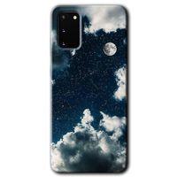 Galaxy S20 Kılıf HD Desen Baskılı Arka Kapak - Gece Gökyüzü + Kırılmaz Cam
