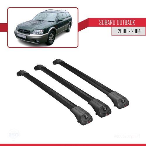 Subaru Outback 2000-2004 Arası ile uyumlu ACE-1 Ara Atkı Tavan Barı SİYAH 3 ADET BAR