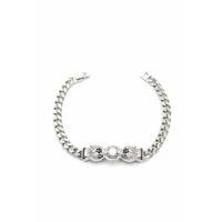 Zirkon Taşlı Leopar Bileklik - Gümüş