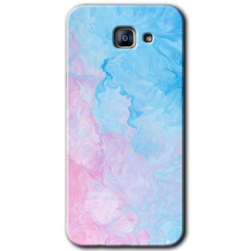 Galaxy A8 2016 Kılıf HD Desen Baskılı Arka Kapak - Blue Art + Kırılmaz Cam