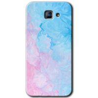 Galaxy A8 2016 Kılıf HD Desen Baskılı Arka Kapak - Blue Art + Kırılmaz Cam