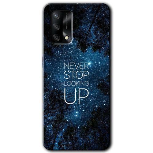 MRCİLETİSİM Oppo A54 Kılıf Baskılı Kapak - Stars Wallpaper + 5D Tam Kaplayan Cam