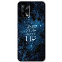 MRCİLETİSİM Oppo A54 Kılıf Baskılı Kapak - Stars Wallpaper + 5D Tam Kaplayan Cam