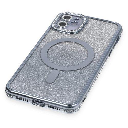 XD iPhone 11 Kılıf Joke Simli Magneticsafe Kılıf - Mavi