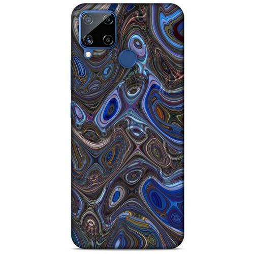 Realme C15 Uyumlu Kılıf Mavi Delisi (4) Koruma Kılıfı Yağlıboya