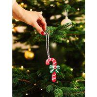 Karşı Köyden Özel Tasarım El Yapımı Yılbaşı / Noel Ağacı Süsü – Baston Şeker Dekor