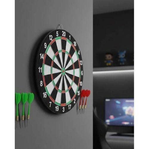 Kaliteli Ahşap Dart Tahtası 12 İnç  4 Dart Ok Seti