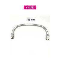 Gizli Metal Mango Çanta Bursu – 3 Adet - 25 cm - Metal Çanta Aparatı Çanta Aksesuarı
